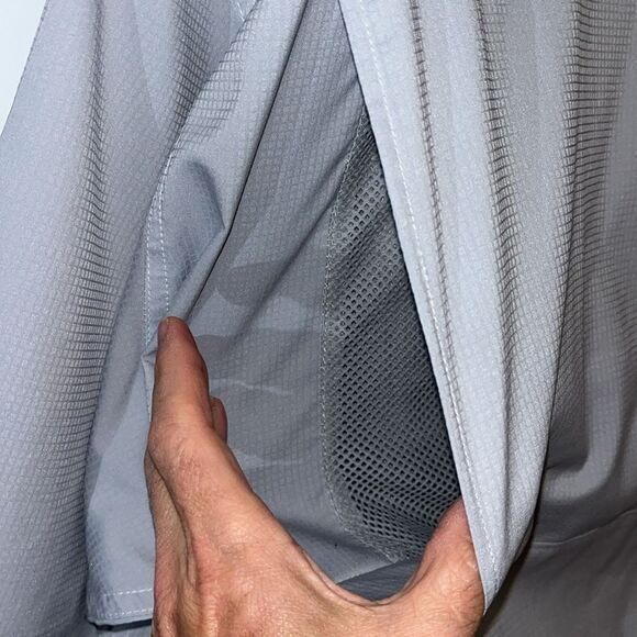 Gray Short Sleeve Vented Back PFG Performance Fishing Bonehead Shirt XXL 2XL - Picture 8 of 9